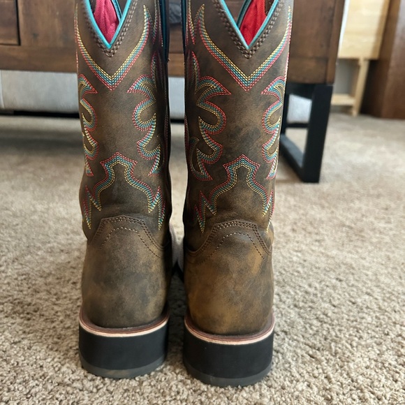 Ariat Women’s Delilah Cowgirl Boots Toasted Brown Size 9.5 - Picture 5 of 9